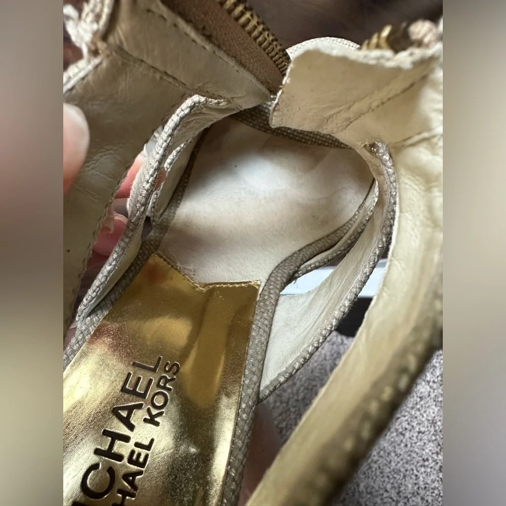 Michael kors Damita sandal textile upper wedge